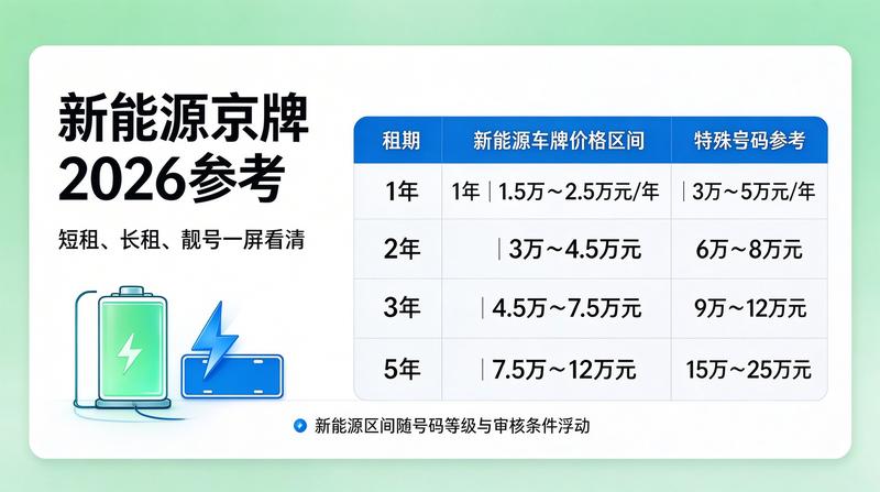2026年新能源车牌照政策